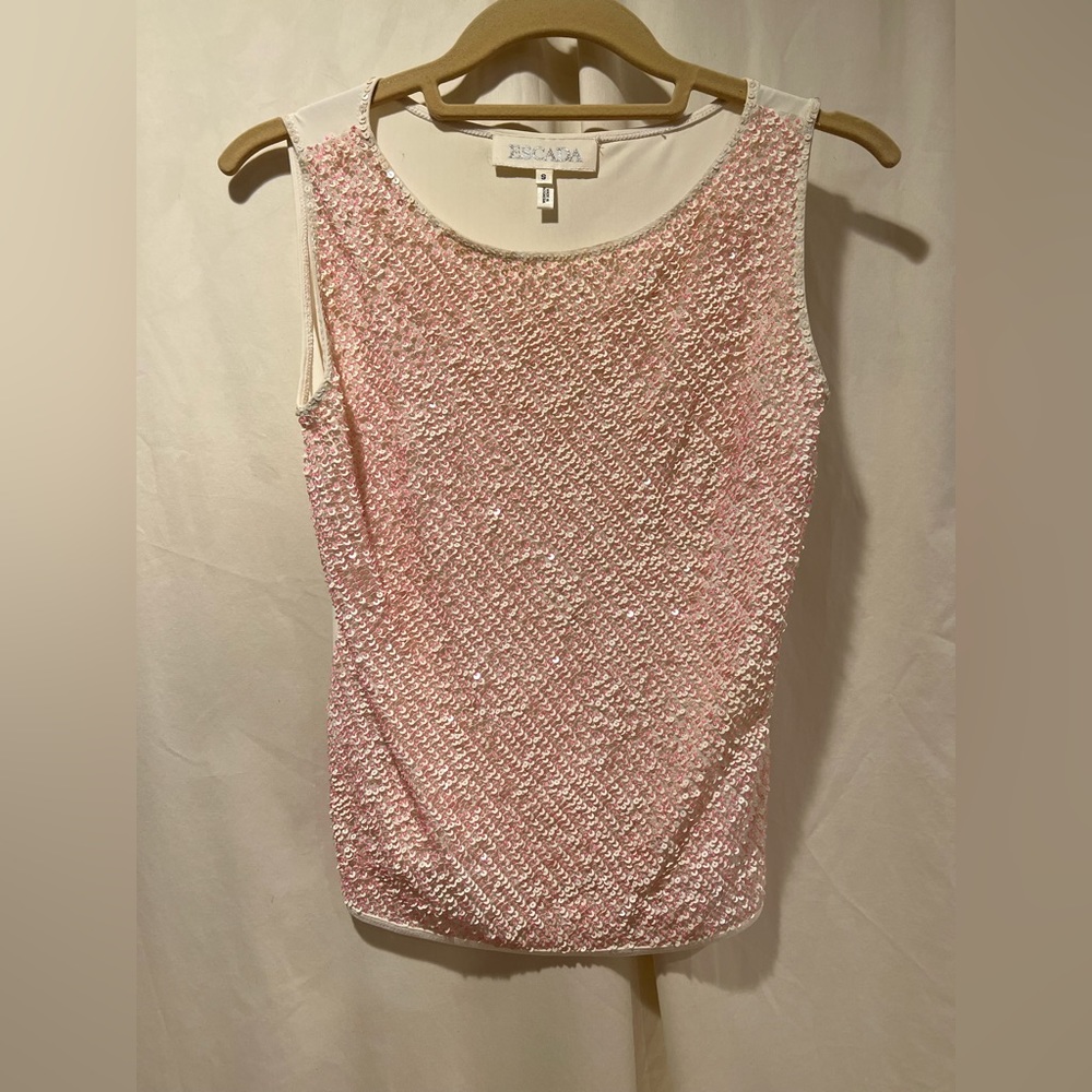 Pink Sequins Tank